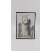 Fényes fekete fém képkeret A/4-es (21x29,7cm) képhez